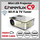 Projector Cheerlux C9 WiFi TV Tuner C9 2800 Lumens